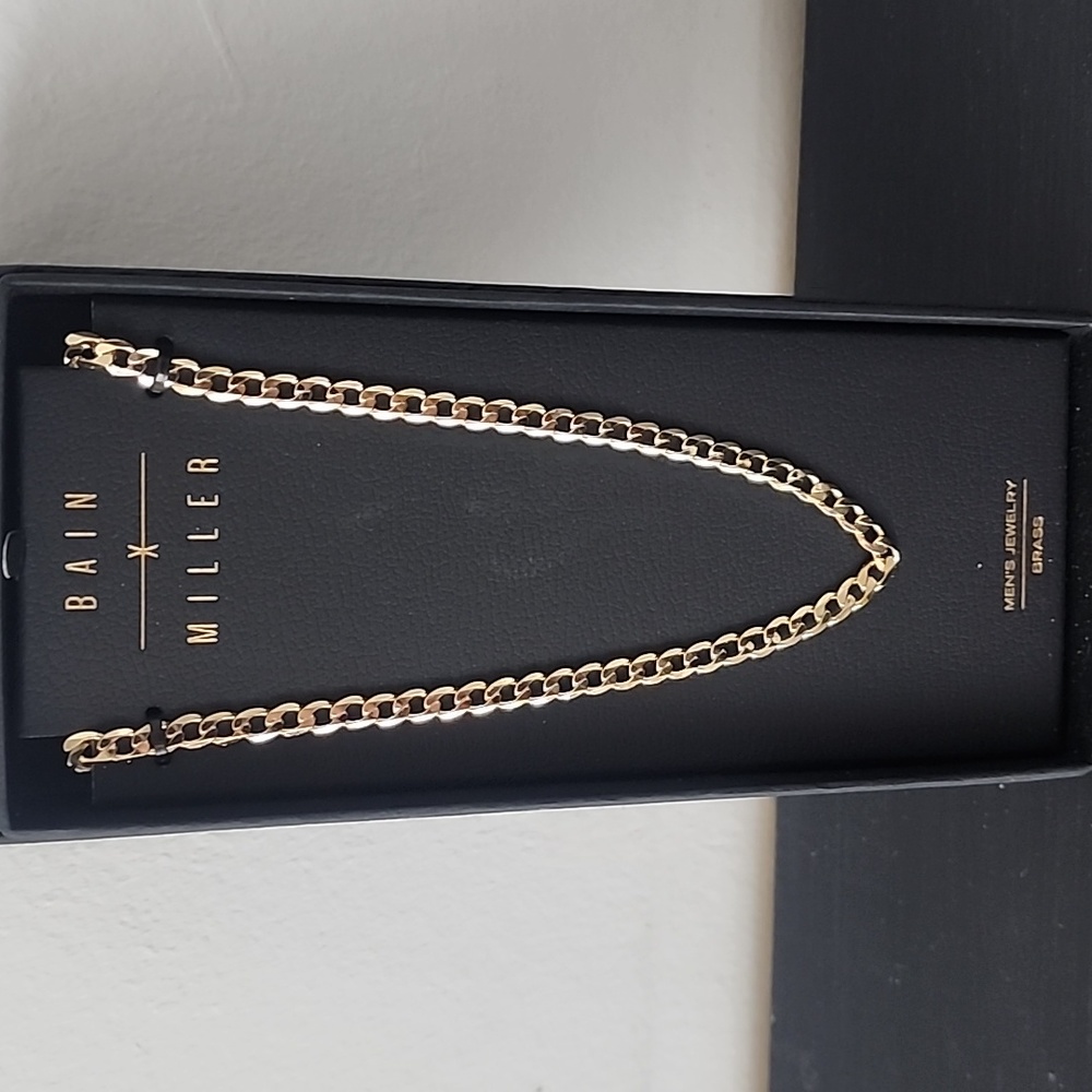 Men's Goldstone necklace 18"